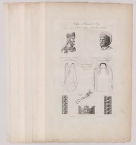 1825 France Engravings Architecture and Design