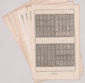 1751-1758 Diderot Playing Cards Antique Prints