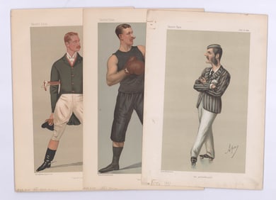 1874 - 1896 Vanity Fair Sporting Prints (3)