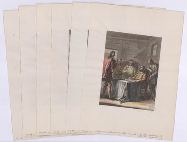 Ca.1765 Don Quixote Color Engravings (6)