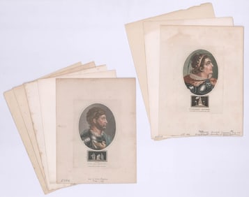 Ca.1814 Colored Aquatint Oxford Portraits (2)
