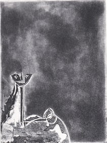 A Mexican Pencil Signed Small Etching