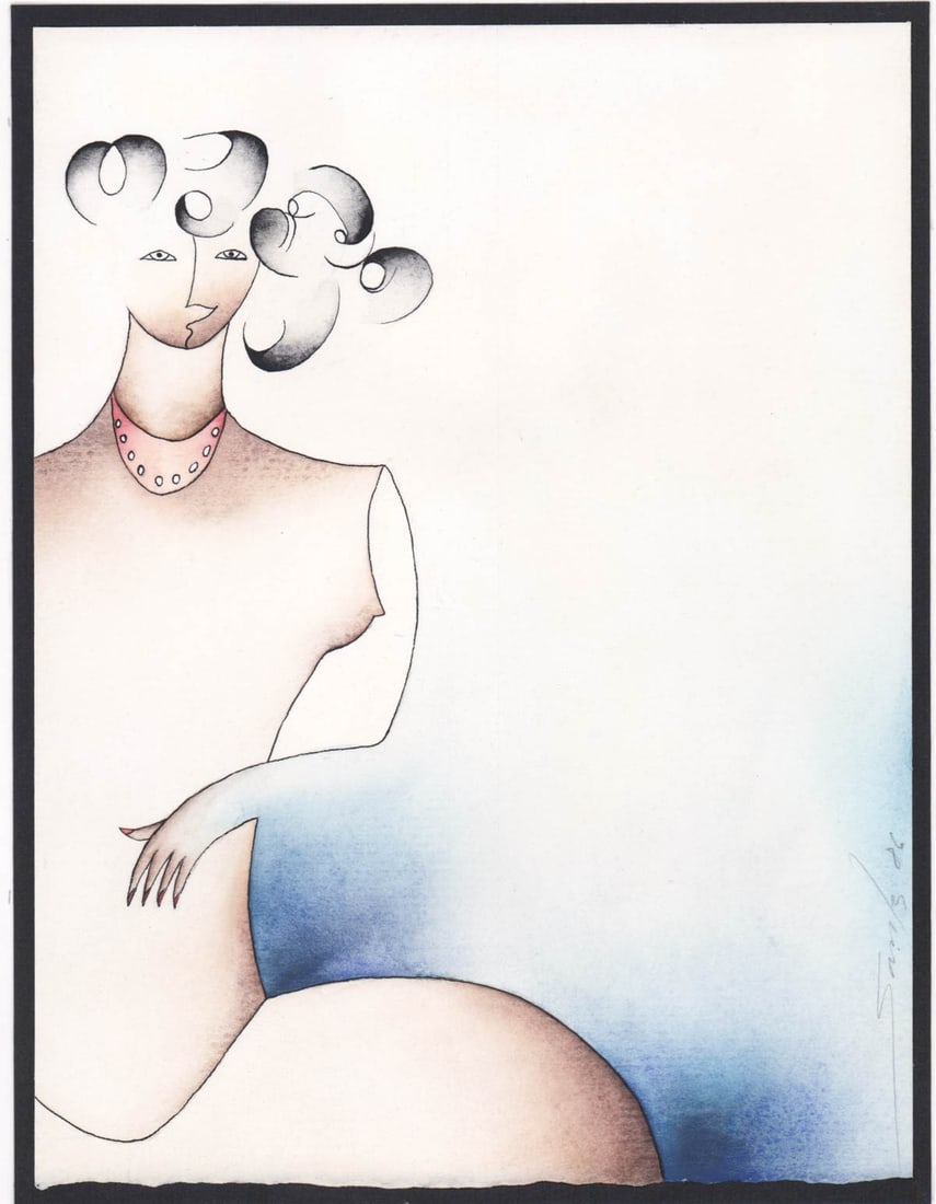 Mexican Watercolor, Signed & Dated 1986 (1 of 4)