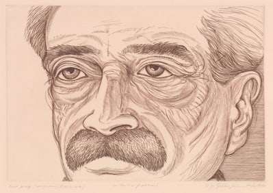 Oscar Jay Gillespie Etching, Antonio Frasconi
