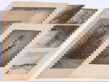 Arthur Allen Lewis Signed Etchings (8)