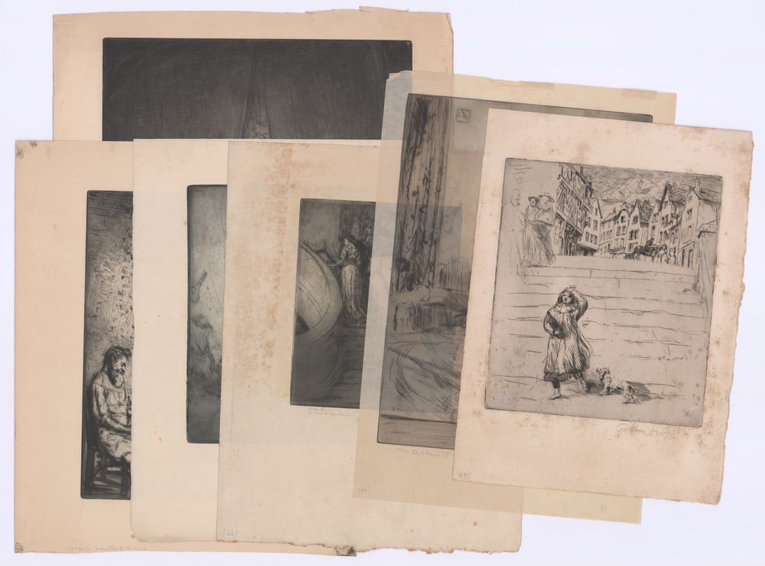Arthur Allen Lewis Signed Etchings (6) (1 of 4)