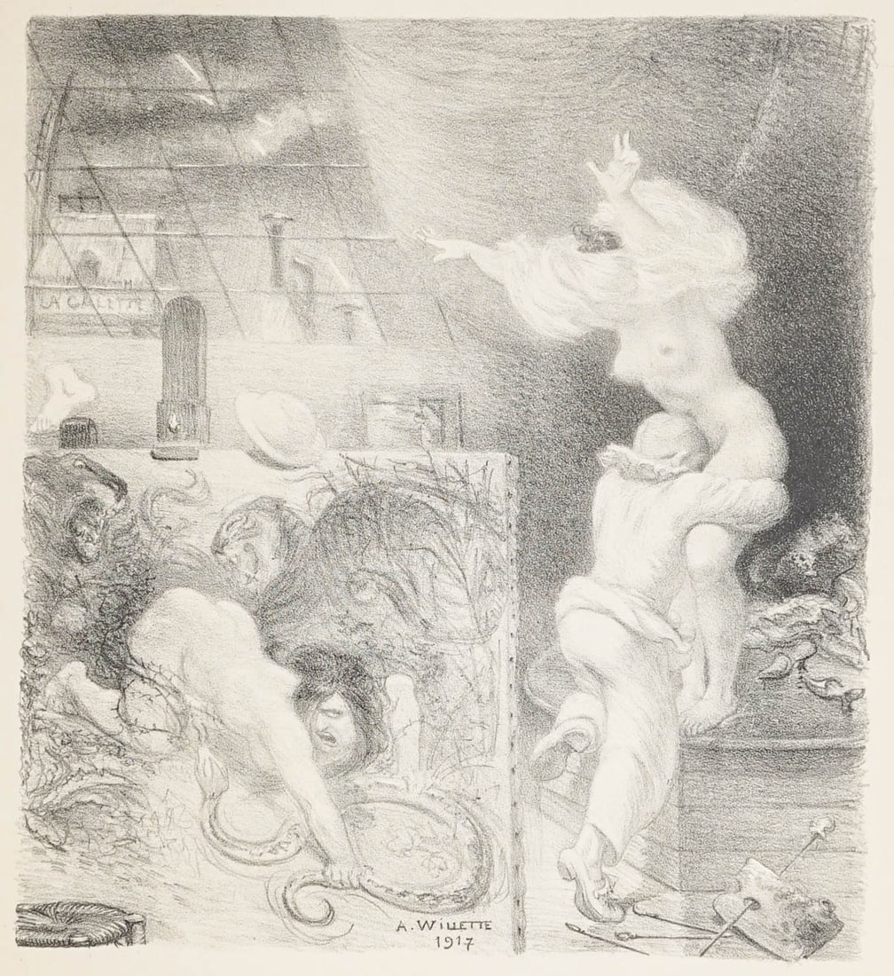 Adolphe Willette (1857 - 1926) Lithograph (1 of 6)