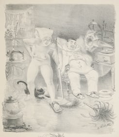 Adolphe Willette Lithograph