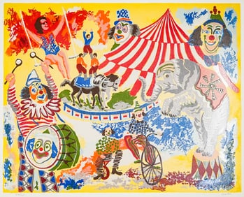 Illegibly Signed Serigraph