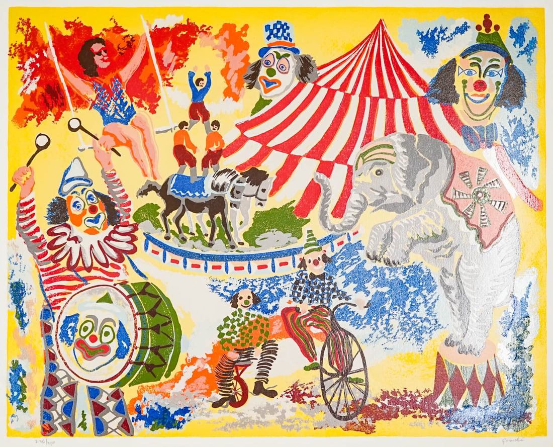 Illegibly Signed Serigraph (1 of 4)