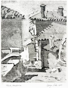 George Nick Signed Etching [Macedonia]