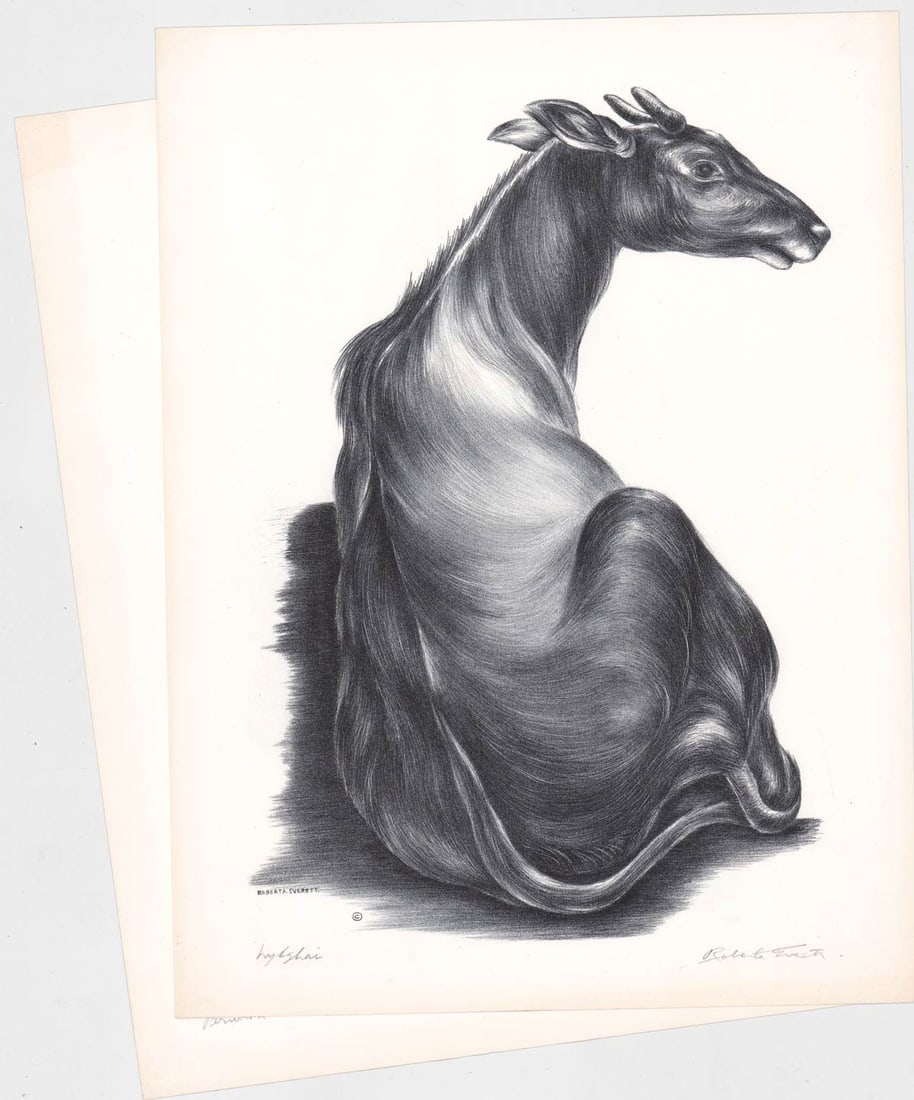 Roberta Everett (2) Lithograph [Animals] SIGNED (1 of 11)