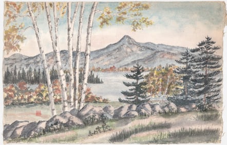 Japanese SIGNED Original Watercolor