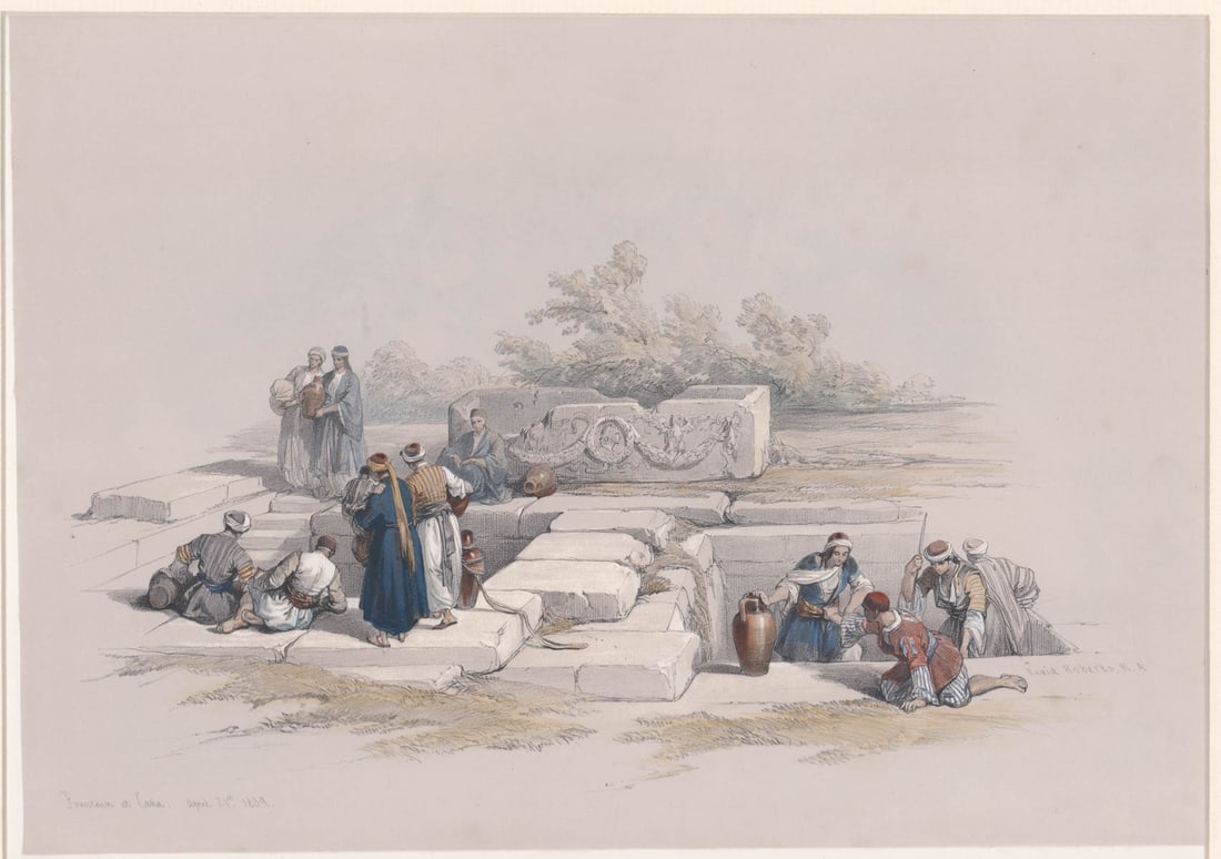 David Roberts Lithograph [Fountain of Cana] (1 of 5)