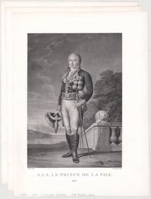 Antique (3) Engravings [Spanish Royalty]