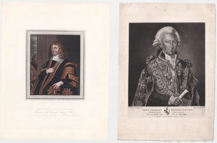 [Portraits] Two Antique Prints