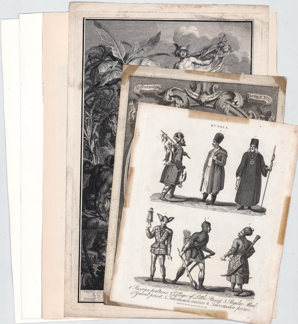 Antique (5) Printwork [Engravings, Photogravure] (1 of 7)