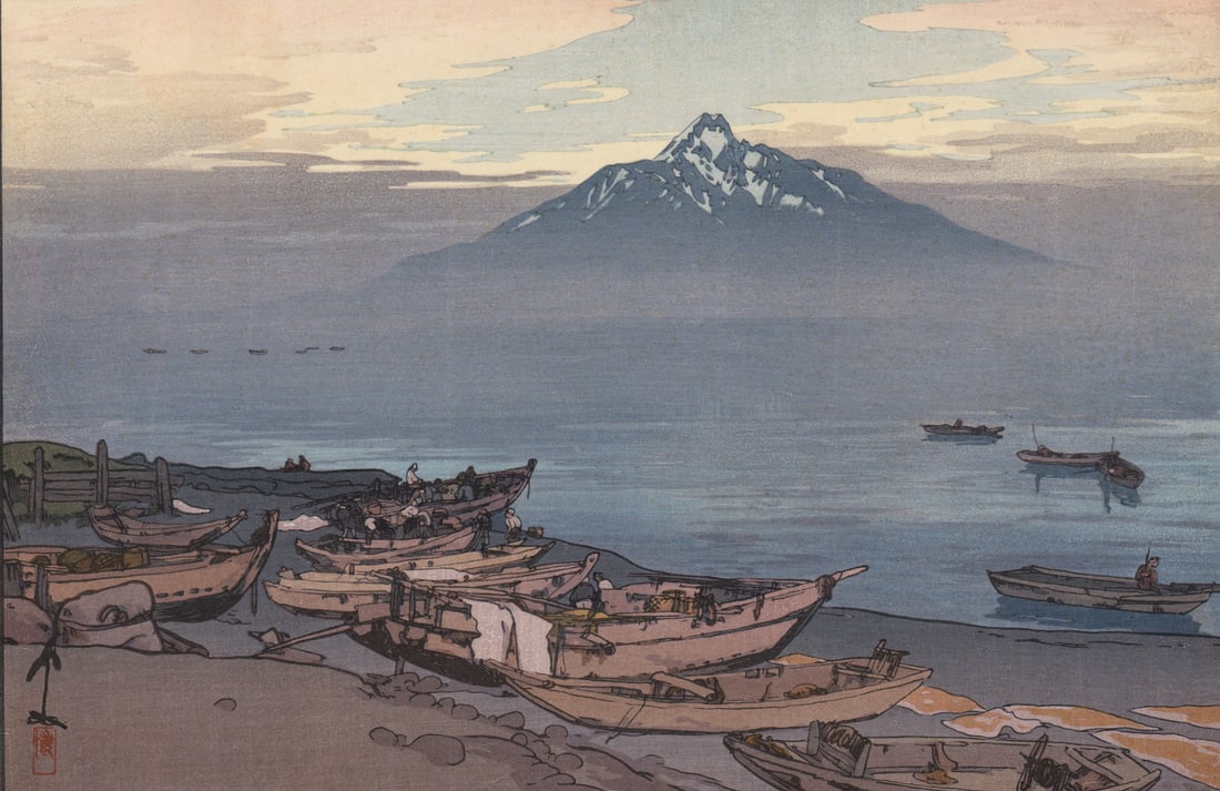 Hiroshi Yoshida Woodblock Print SIGNED (1 of 6)