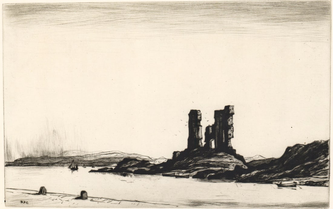 Sir David Young Cameron Drypoint Etching SIGNED (1 of 5)