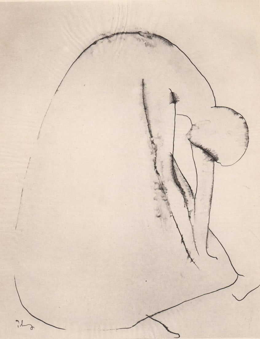 Mark Tobey Lithograph SIGNED [Woman]: Mark Tobey (American, 1890-1976) pencil signed and dated '32 lithograph. Image measures 9.875 in. x 7.875 in. Unframed, loose, not mounted or glued down. Sheet measures 15.625 in. H x 11.875 in. W for