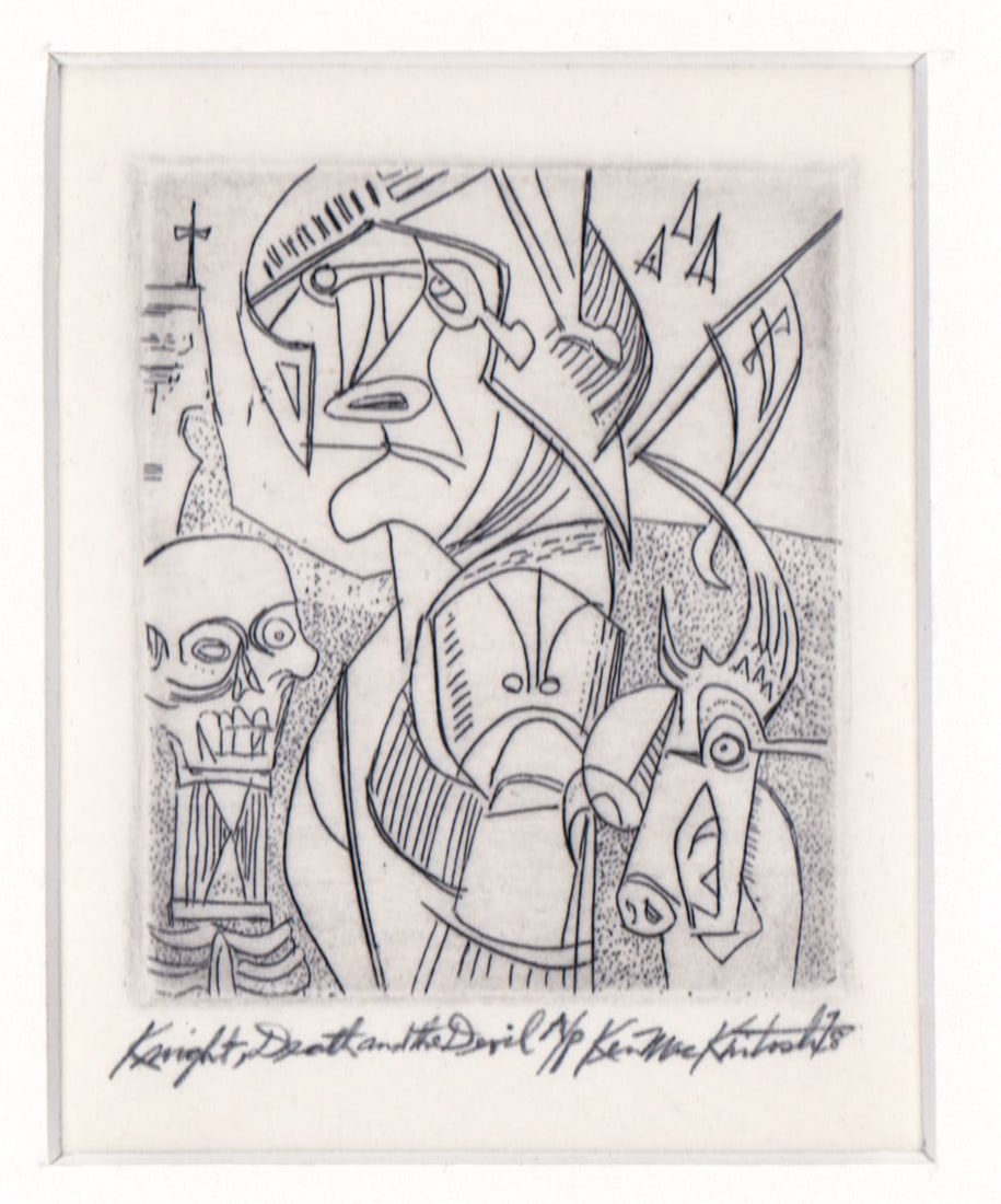Knight, Death and The Devil Etching AFTER Durer (1 of 6)