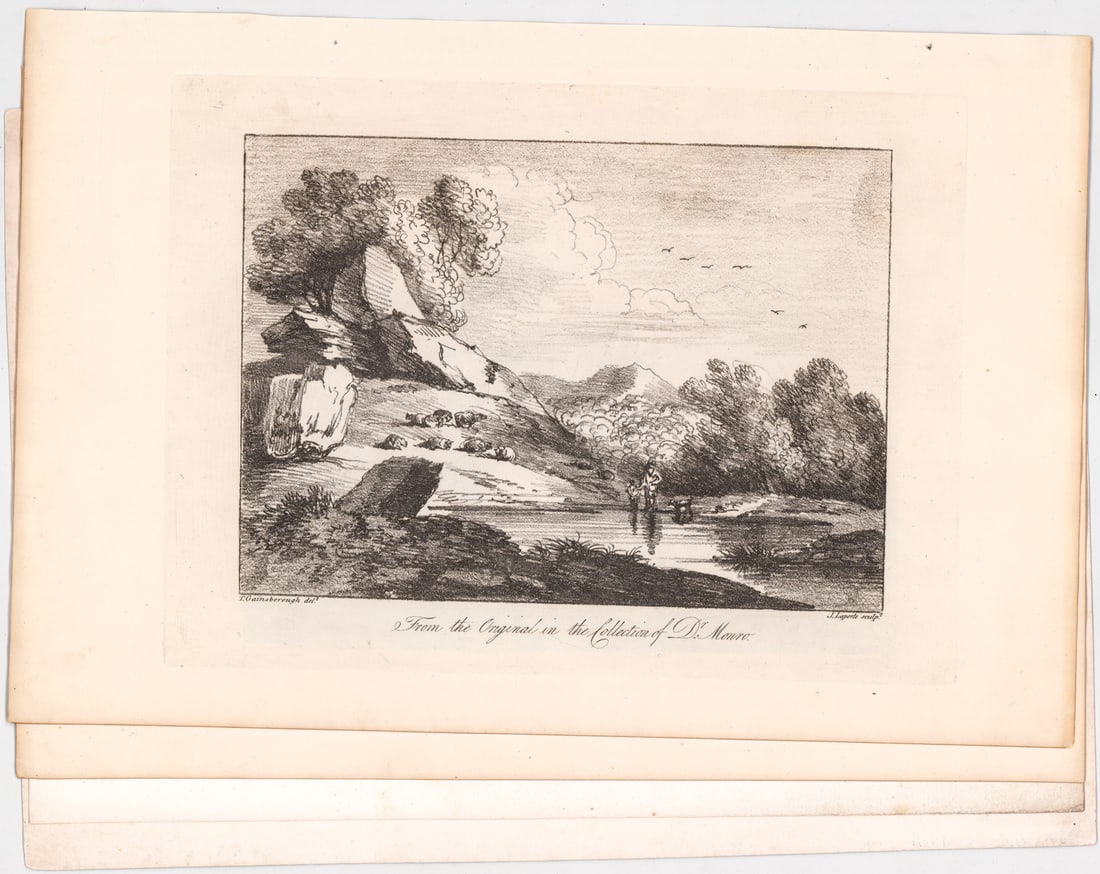 Antique (4) Etchings [Landscape, Architecture] (1 of 5)