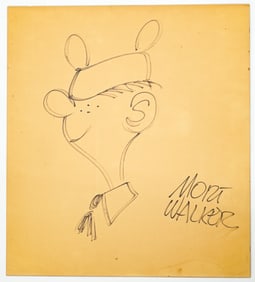 Beetle Bailey Original by Mort Walker SIGNED