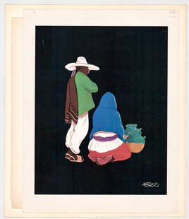Lithographs (4) SIGNED [P. Higgins; E.. Kingman]: Four (4) lithographs. Include: Luis Betanzos, plate signed 17 in. x 13 in.; Eduardo Kingman, pencil signed 16 in. x 13 in.; Pablo Higgins, pencil signed 15 in. x 17.75 in.; and Alfredo Zalce, pencil