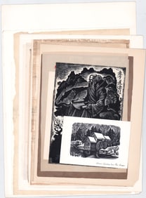 Vintage (16) Woodcuts / Engravings [Irving Amen]