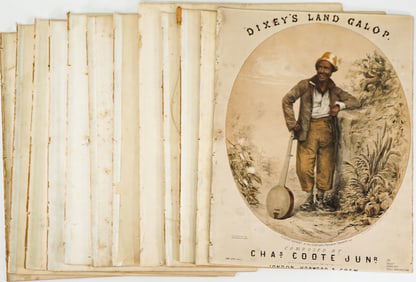 Minstrel (16) Sheet Music 1840's - 1850's