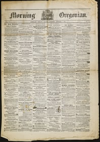 Morning Oregonian Newspaper Oct. 3, 1864