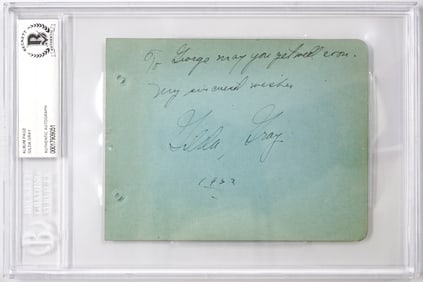 Gilda Gray (d. 1959) Autographed Album Page