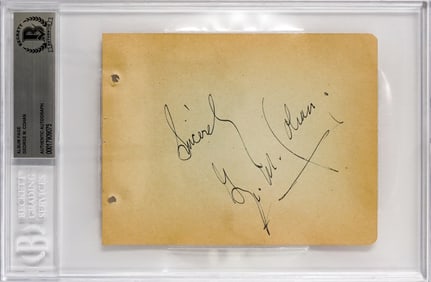 George M. Cohan Autographed Album Page