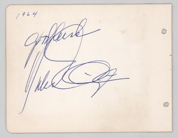 Duke Ellington Autographed Album Page