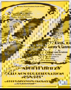 Bell, Book and Candle Program Multi-SIGNED LOA: Bell, Book and Candle program multi-signed. Yvonne DeCarlo; Sally Kellerman, Ron Tomme, Bud Cort and others. The Santa Barbara Theatre Festival. Beckett Authentication Services #AE17351. Program