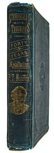 P. T. Barnum SIGNED 1878 Book LOA: P. T. Barnum - Struggles and Triumphs: or, Forty Years' Recollections. Beckett Authentication Services #.........(LOA scan will be added once received.) The Courier Company, NY. 1878. 324 pp. Title