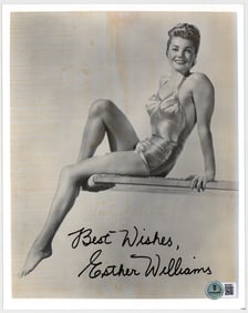 Esther Williams 8x10 Signed Photo BAS COA