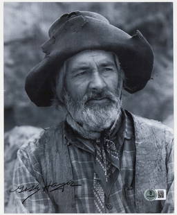 George 'Gabby' Hayes 8x10 Photo Signed BAS COA: Gabby Hayes (Western Film Actor, 1885-1969) signed 8x10 photo. Beckett Authentication Services COA #BR39984. For shipping purposes only; measures 10 x 8.125 inches. The absence of a condition report