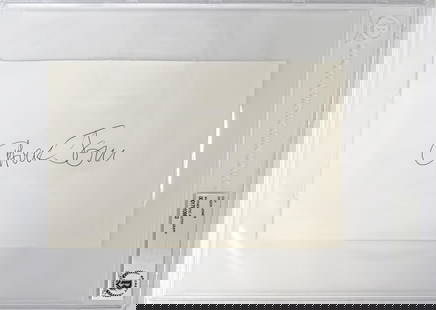 Chuck Jones (American Animator, 1912-2002): Charles Martin Jones (1912-2002) autographed half-sheet of paper. Jones was an American animator, painter, voice actor and filmmaker, best known for his work with Warner Bros. Cartoons on the Looney