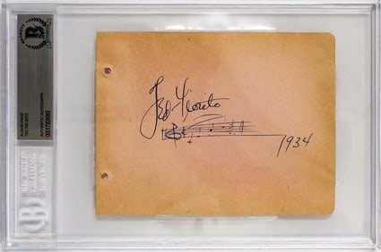 Ted Fio-Rito (d. 1971) Autographed Album Page