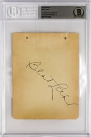 [Wizard of Oz] Bert Lahr Autograph Album Page