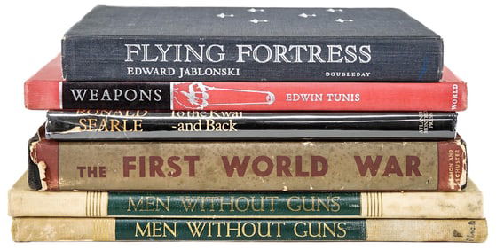 WWI, WWII, Military (6) Vintage Books