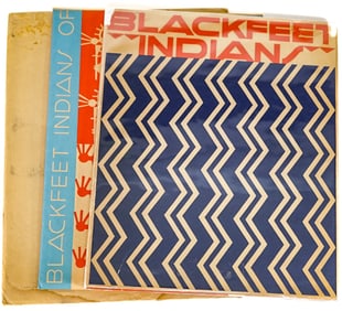 Winold Reiss 1935 Book and 24 Color Prints