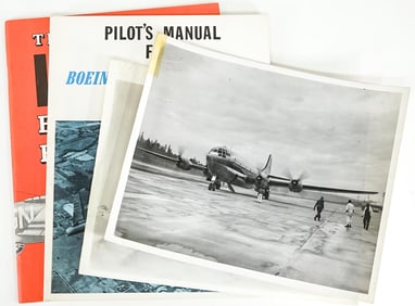 B-17 Flying Fortress (2) 8x10 Photos (2) Manuals