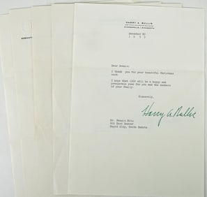 Harry A. Bullis (General Mills) 5 Letters SIGNED
