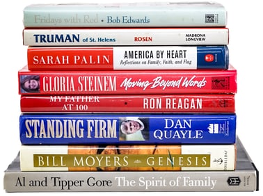 Estate Shelf Lot (8) Books SIGNED [Politics]