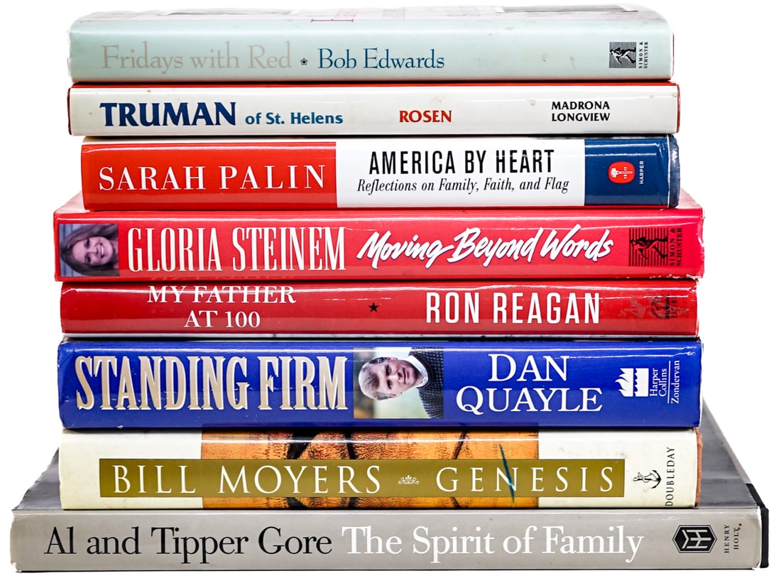 Estate Shelf Lot (8) Books SIGNED [Politics] (1 of 1)