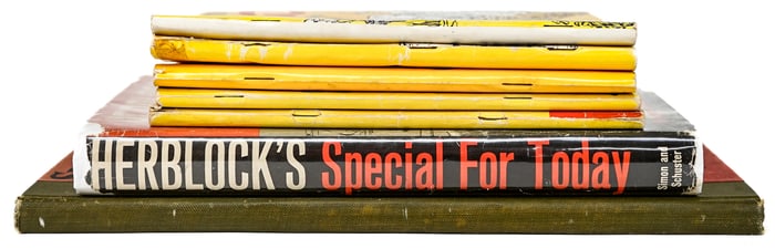 Vintage (7) Books [Political Cartoons]