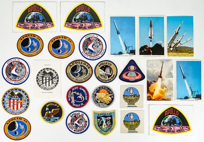 NASA Apollo (25PCS) Patches, Stickers, Post Cards
