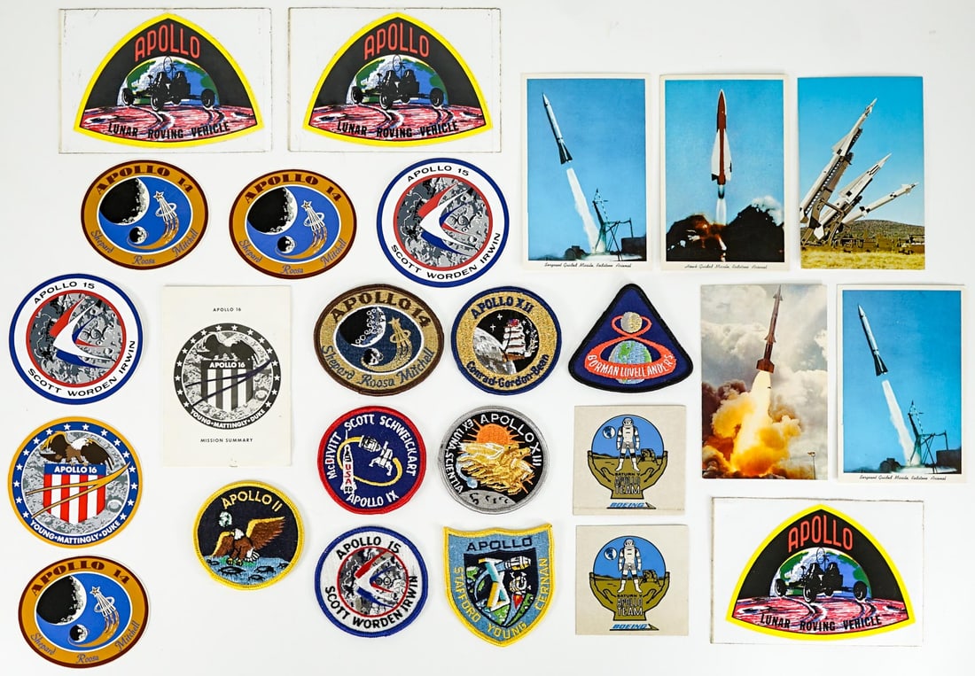 NASA Apollo (25PCS) Patches, Stickers, Post Cards (1 of 2)